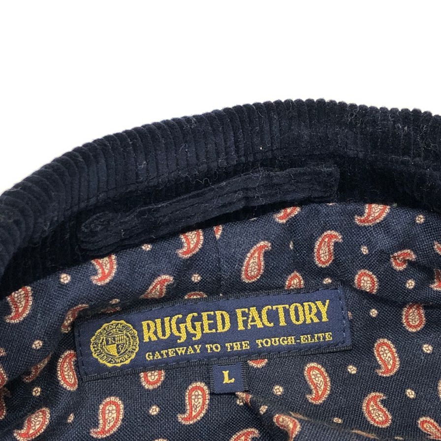 ラギッドファクトリー ノーフォーク ジャケット ブリスベン モス生地 メンズ ネイビー 7613 サイズL RUGGED FACTORY【LA】