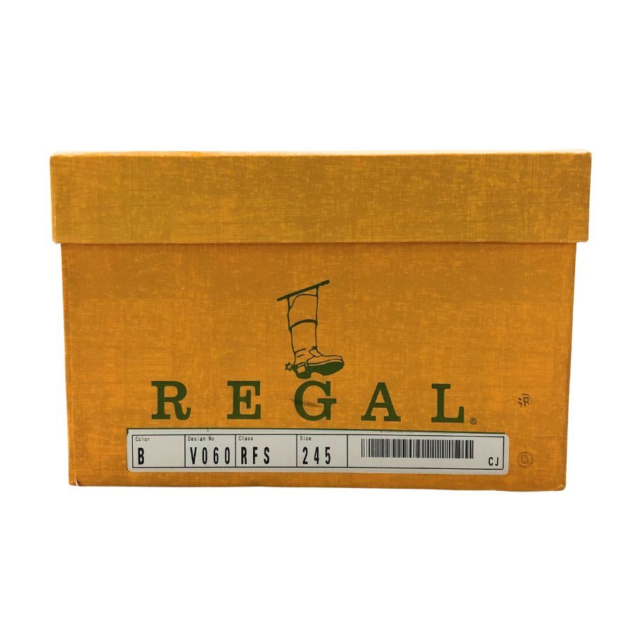 リーガル レザーシューズ ストレートチップ V060 サイズ24.5 メンズ ブラック REGAL 約24.5cm【AFD15】