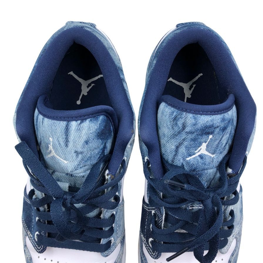 ナイキ ローカットスニーカー エアジョーダン ワン ロー ウォッシュド デニム ブルー メンズ サイズ28cm CZ8455-100 Nike Air Jordan 1 Low 約28.0cm【AFC46】