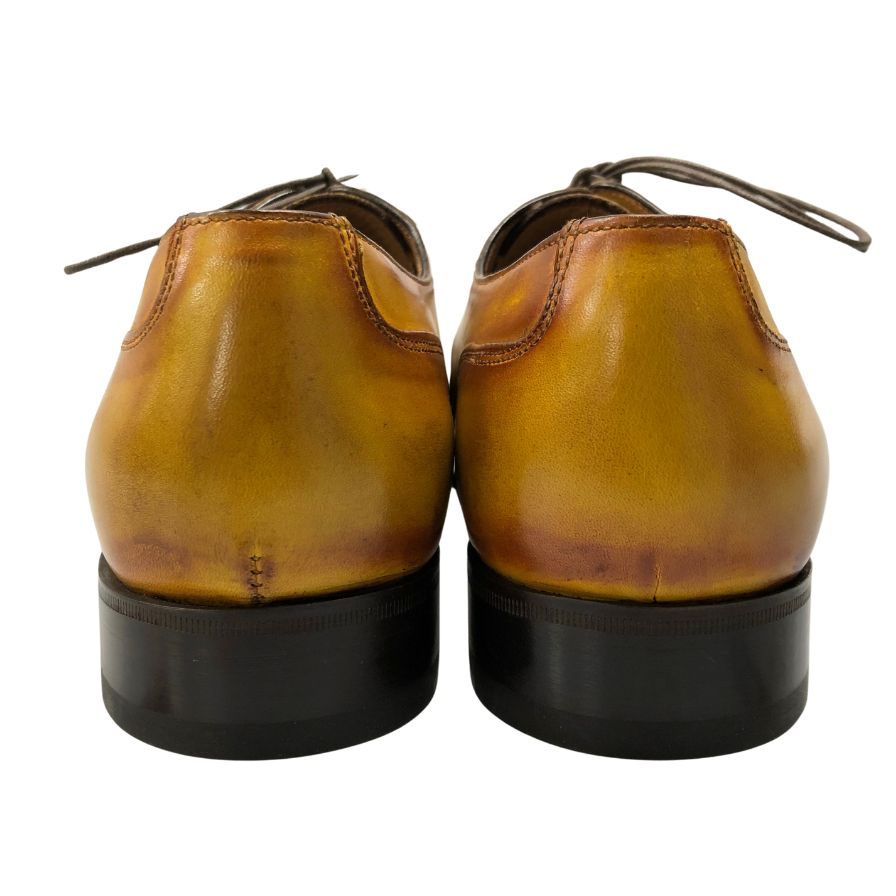 フランチェスコ ベニーニョ レザーシューズ 3738 Uチップ ブラウン サイズ6.5 メンズ Francesco Benigno 約25.0cm【AFC45】