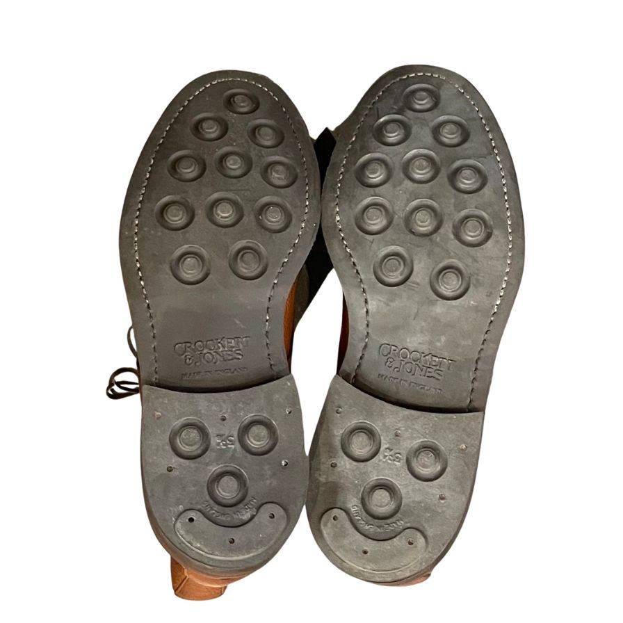 クロケット&ジョーンズ カントリーブーツ コニストン2 グレインレザー ブラウン メンズ サイズUK6E CROCKETT&JONES CONISTON2 ビジネスシューズ 約25.0cm【LA】【中古】