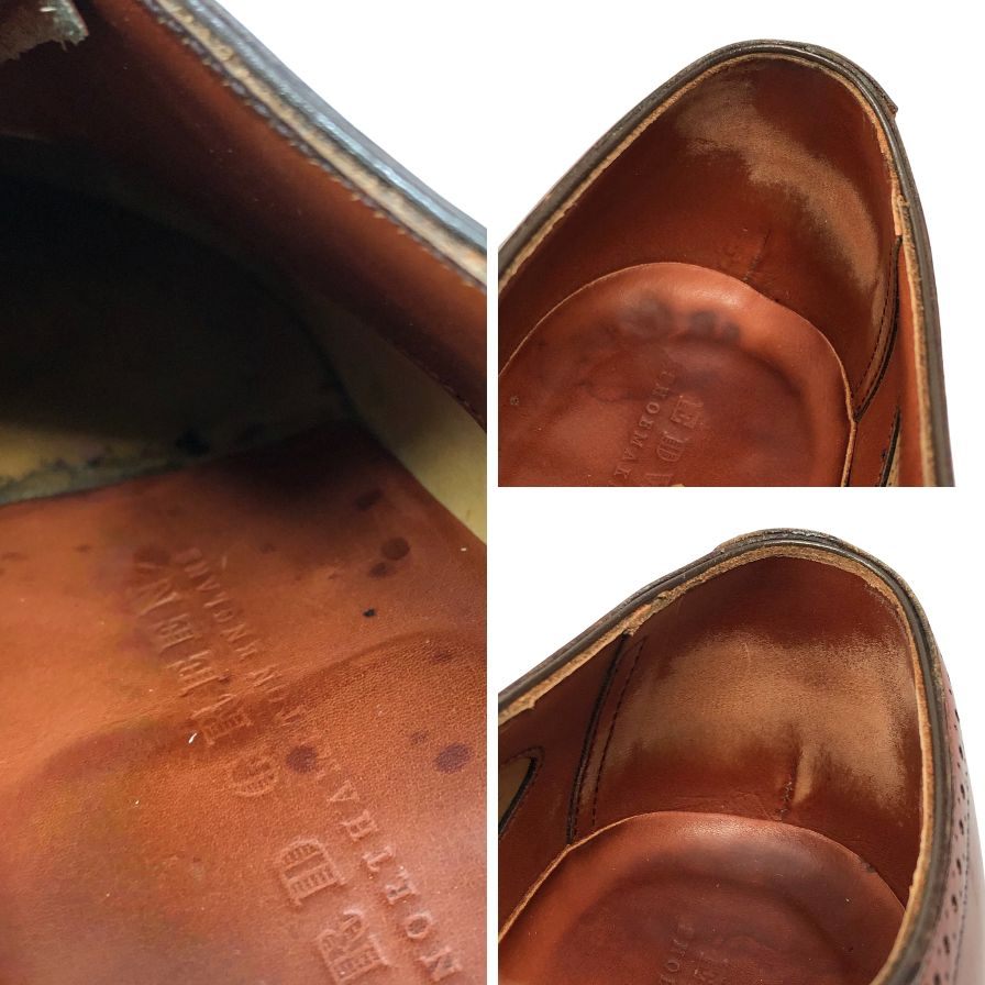エドワードグリーン レザーシューズ RYE UK6D ブラウン 82ラスト メンズ EDWARD GREEN 約24.5cm【LA】【中古】