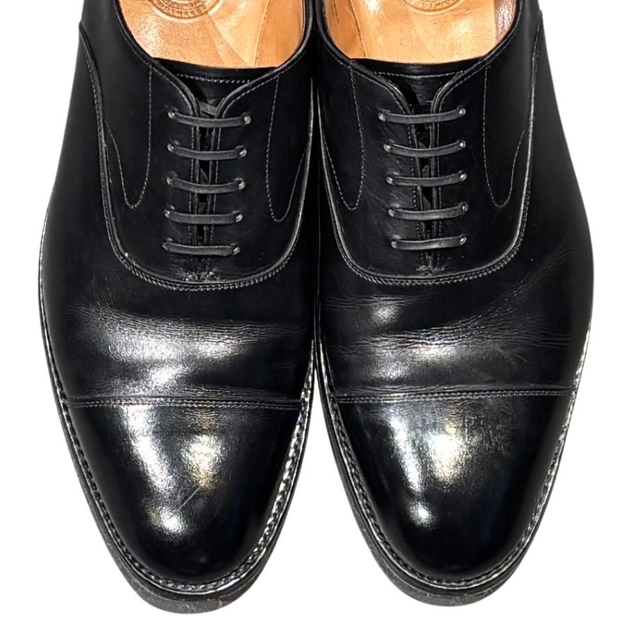 ジョセフチーニー レザーシューズ ストレートチップ アルフレッド ブラック メンズ サイズUK10F JOSEPH CHEANEY ALFRED ビジネスシューズ 約28.0cm【LA】【中古】