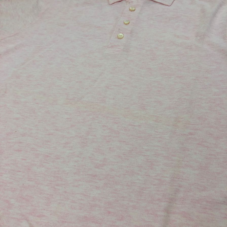 新品同様◆エルメネジルドゼニア ポロシャツ ピンク コットン サイズM/50 Ermenegildo Zegna 【AFB36】