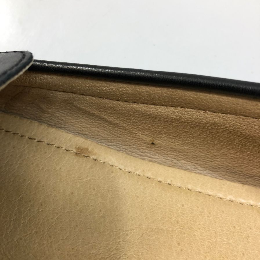 ローレン ラルフローレン ドライビングシューズ バーンズバリー レザー ゴールド金具 ブラック レディース UK6.5 Lauren Ralph Lauren BARNSBURY 約25.5cm【AFC44】