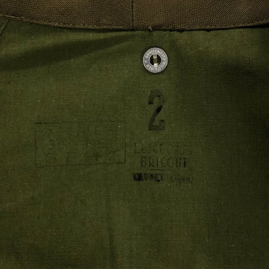フランス軍 Mー35 モーターサイクルコート フレンチアーミー 50s カーキ メンズ サイズ2 FRENCH ARMY【LA】