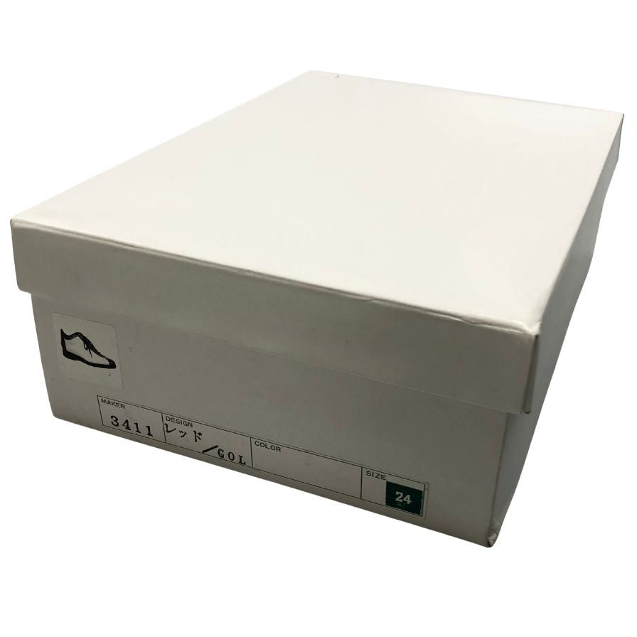 新宿屋 レザーサンダル レザー×リザード 2040-945 24.5cm レディース ゴールド shinjukuya 約24.5cm【7-7】