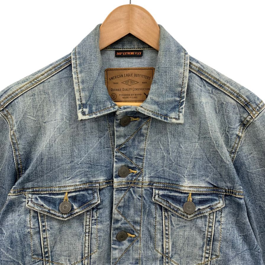 中古◆アメリカンイーグル ジャケット デニムジャケット ブルー サイズXS メンズ American Eagle 【AFB27】