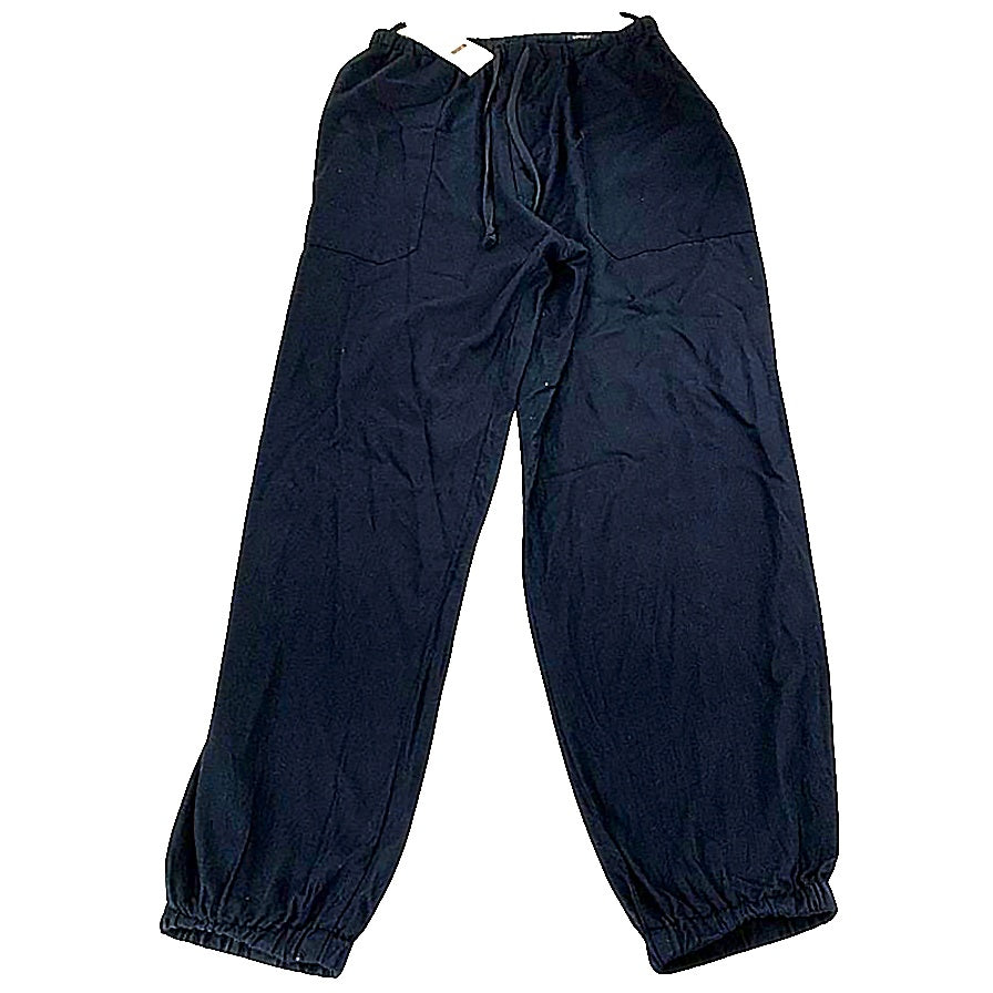 極美品◆コモリ シルクネル ドローストリングパンツ X01-03013 メンズ サイズ2 ブラック COMOLI SILK FLANNEL PANTS 【AFB8】