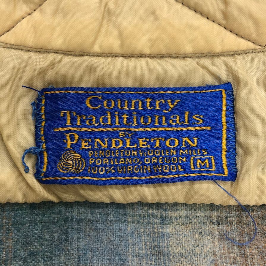 中古◆カントリー トラディション バイ ペンドルトン オンブレチェックシャツ ウール メンズ サイズM Country Traditionals BY PENDLETON 【AFB4】