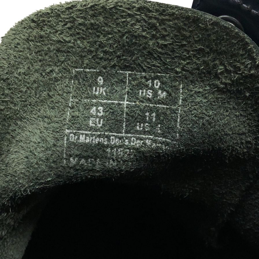 ドクターマーチン レースアップブーツ 8ホール ジェイドン レザー サイズUK9 GV01V メンズ ブラックネイビー Dr.Martens JADON 約28.0cm【AFC31】