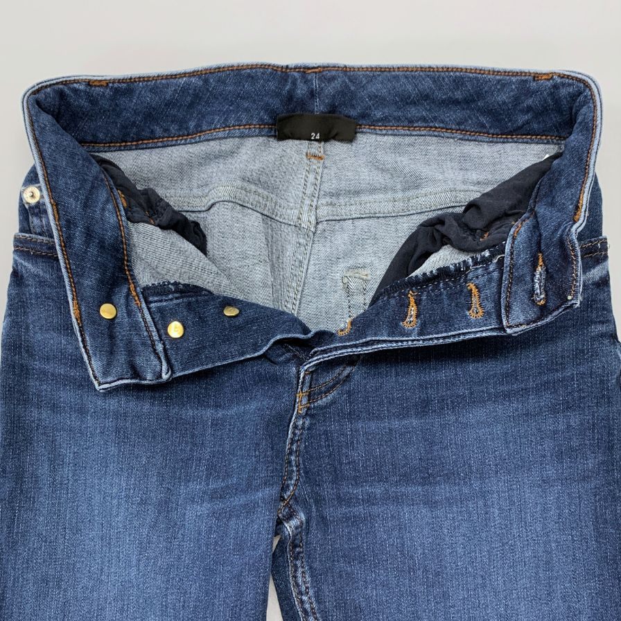 エンポリオアルマーニ スキニーデニム ボタンフライ レディース サイズ24 EMPORIO ARMANI 【AFB34】
