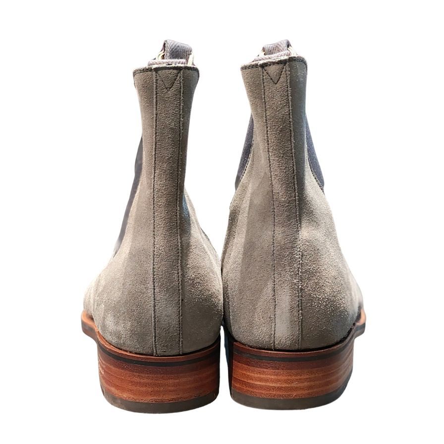 ジェイエムウエストン チェルシーブーツ 705 グレー スエード サイズ9.5D メンズ J.M.WESTON ブーツ 約29.0cm【LA】【中古】