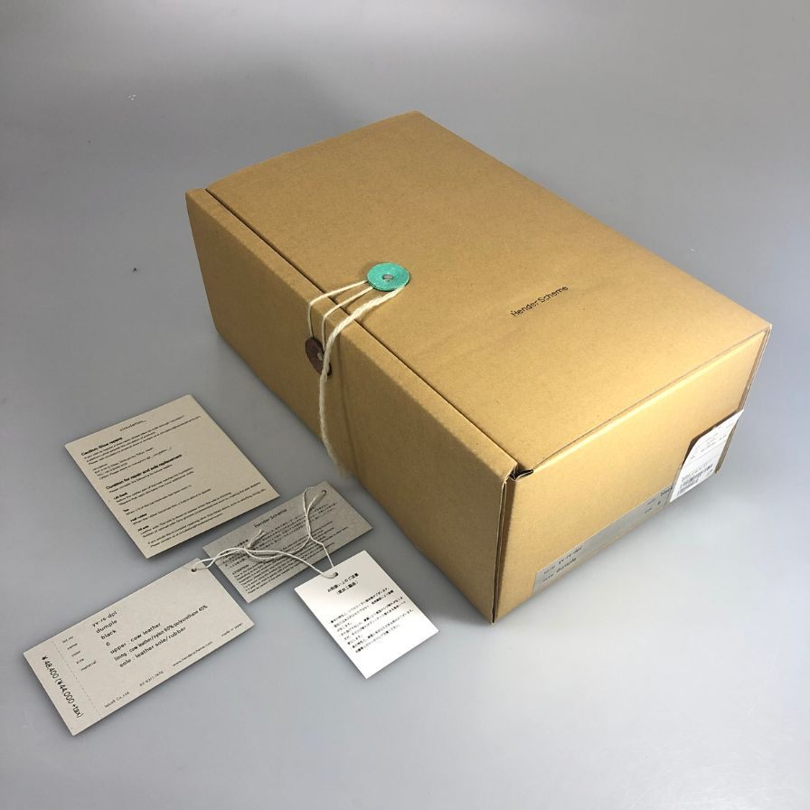 エンダースキーマ レザーシューズ ダンプル ブラック サイズ6 28㎝-28.5㎝ Hender Scheme yv-rs-dpl 約28.0cm【AFD15】