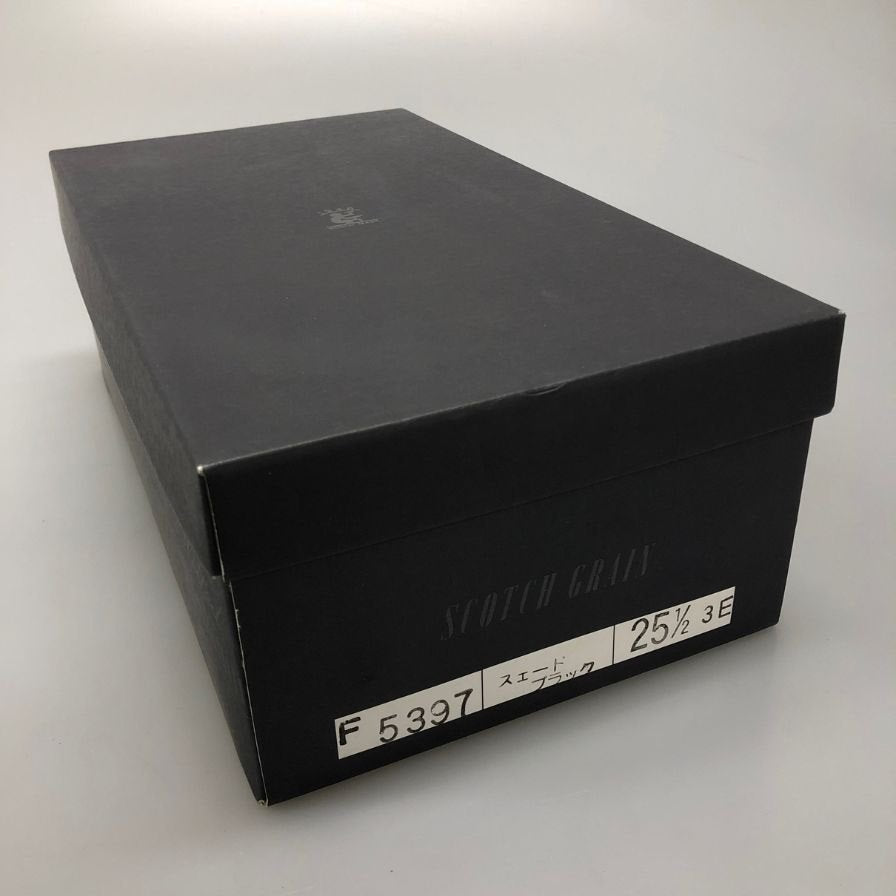 スコッチグレイン F5397 シングルモンク スエード ブラック サイズ25.5EEE 革靴 SCOTCH GRAIN 約25.5cm【AFD3】