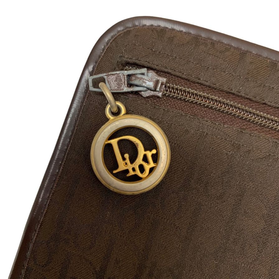 クリスチャンディオール クラッチバッグ トロッター キャンバス ユニセックス ブラウン系 Christian Dior【AFE11】