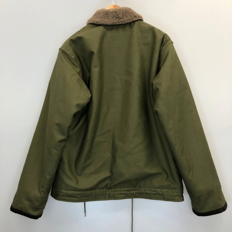 極美品◆バズリクソンズ N-1 デッキジャケット グリーン メンズ サイズ38 BR15338 BUZZ RICKSON'S 【AFA13】