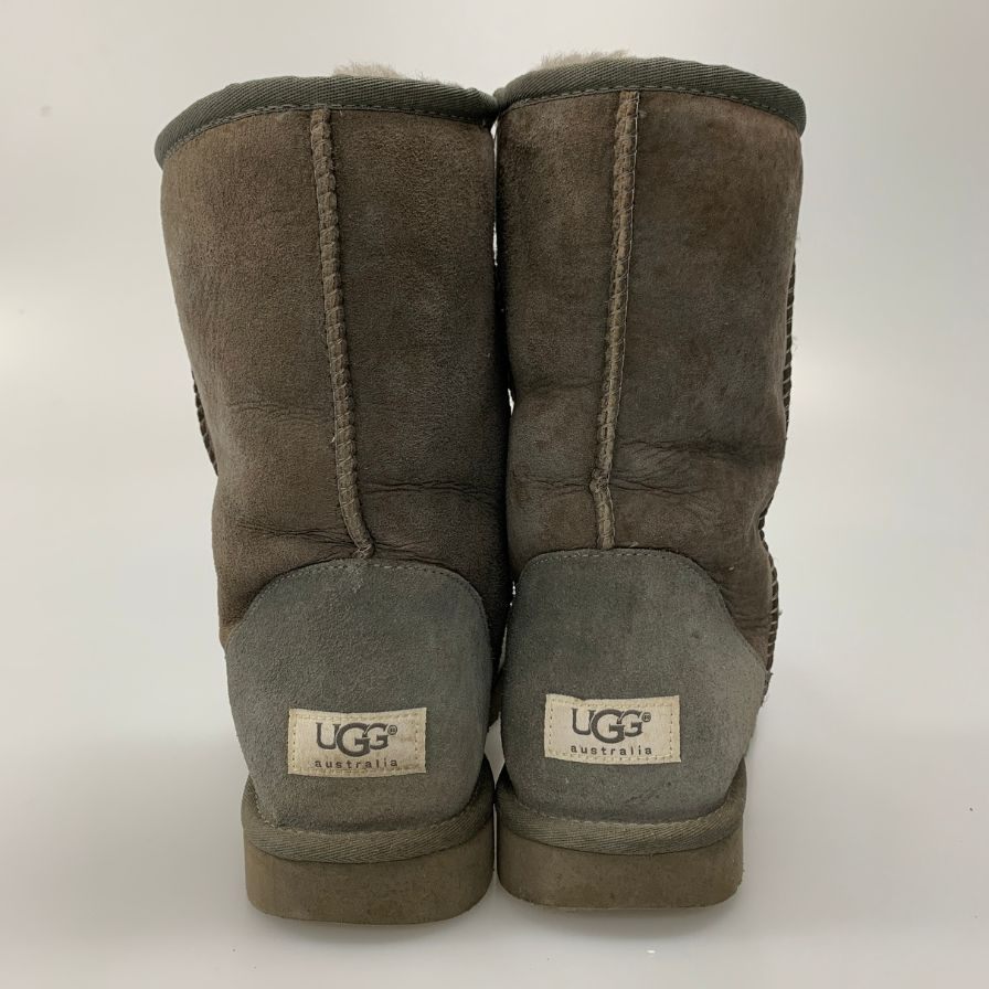 アグ クラシック ショート シープスキン ムートンブーツ SN 5800 メンズ US10 グレー UGG 約28.0cm【AFC35】