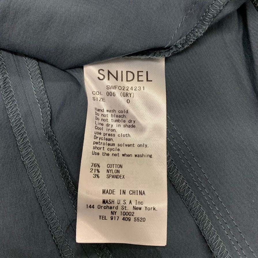 中古◆スナイデル ドレス フリル 水色 サイズ0 レディース 綿 SNIDEL 【AFB48】
