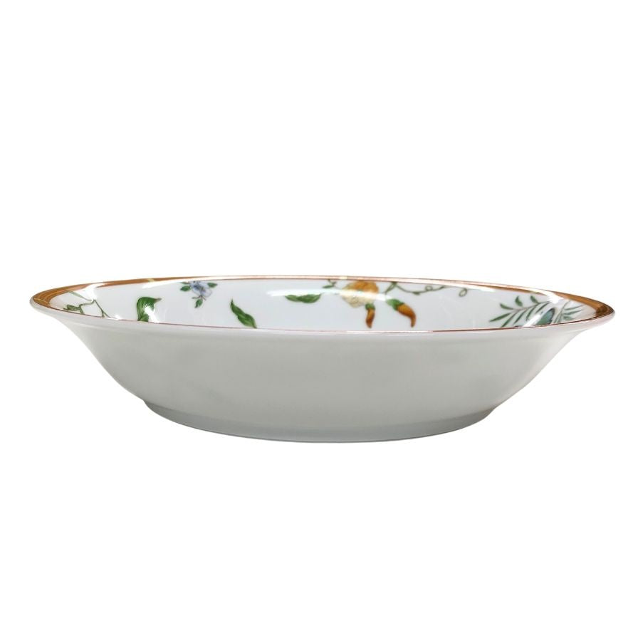 エルメス シエスタ ディーププレート 花柄 総柄 約19.5㎝ HERMES【AFI28】【中古】