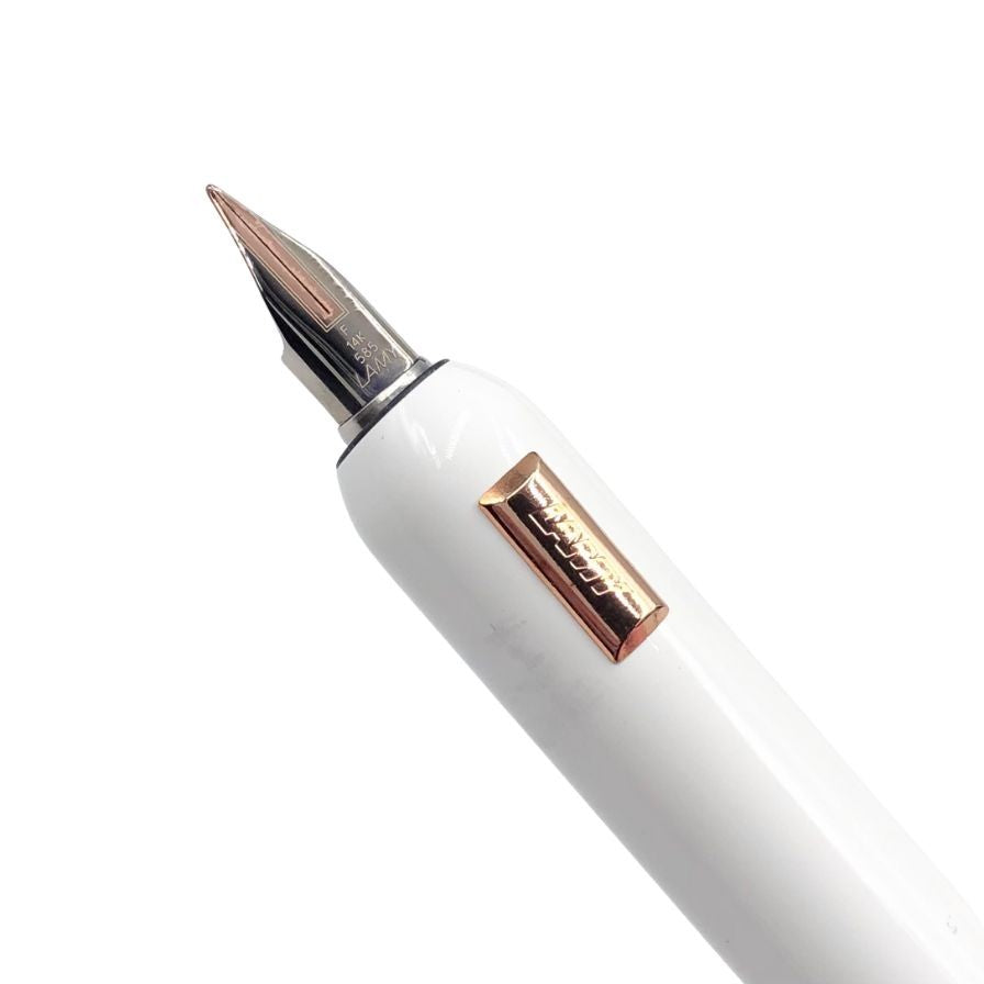 ラミー 万年筆 ダイアログCC ペン先14k 回転式 ホワイト LAMY【AFI20】