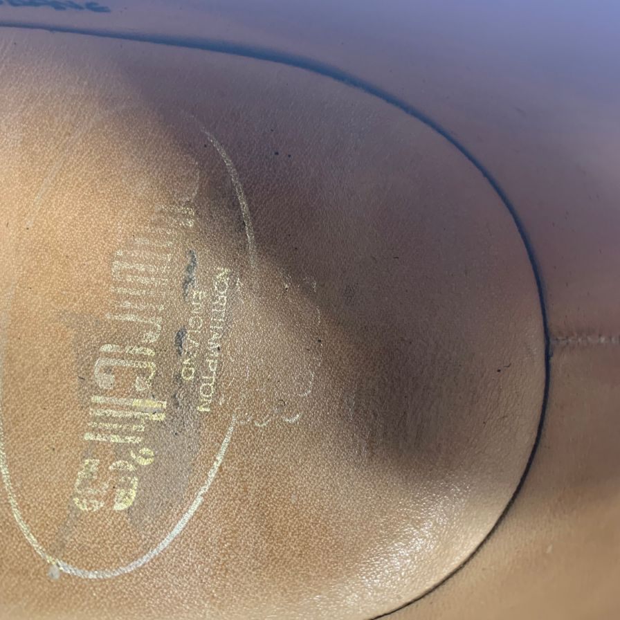 中古◆チャーチ ブリスベン レザーシューズ フルブローグ 75ラスト サイズ65F メンズ ブラック CHURCH'S Brisbane【AFC40】