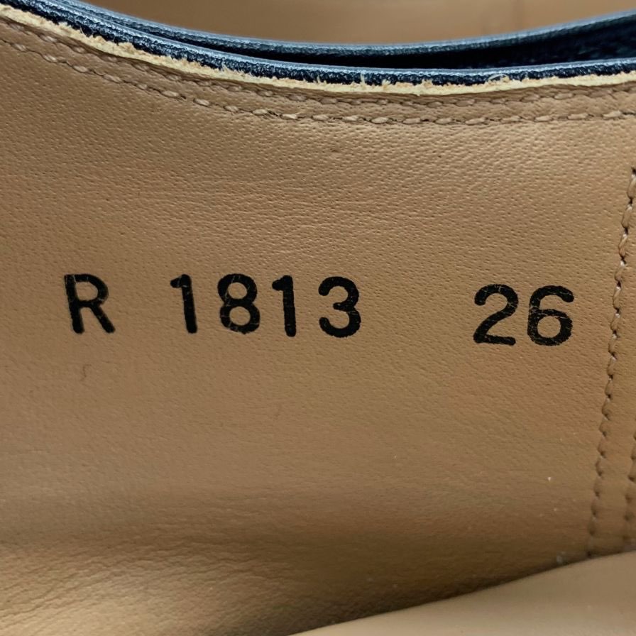 スコッチグレイン シャインオアレイン ストレートチップ R1813 ブラック サイズ26㎝ メンズ 革靴 SCOTCH GRAIN 約26.0cm【LA】【中古】