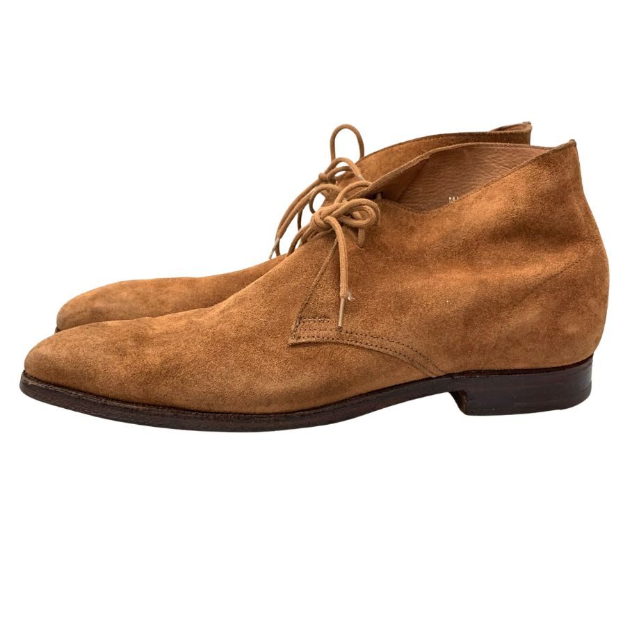 クロケット&ジョーンズ チャッカブーツ ミルトン サイズ5E メンズ ブラウン CROCKETT&JONES MILTON 約24.0cm【AFC45】