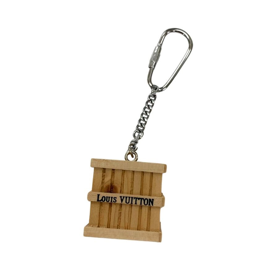 ルイヴィトン 限定ノベルティ 2009 チャーム キーホルダー 木箱 LOUIS VUITTON【AFI11】【中古】