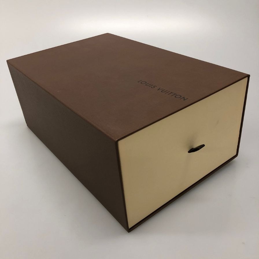 ルイヴィトン レザーシューズ ホールカット メダリオンメンズ サイズ7.5 Mブラウン LOUIS VUITTON 約25.5cm【AFD9】