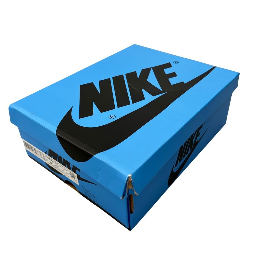 未使用◆ナイキ スニーカー エアジョーダン レトロ ハイ FD1437-400 サイズ22.5cm ホワイト ブルー ブラック NIKE AIR JORDAN 1 RETRO HIGH OG GS【AFD6】