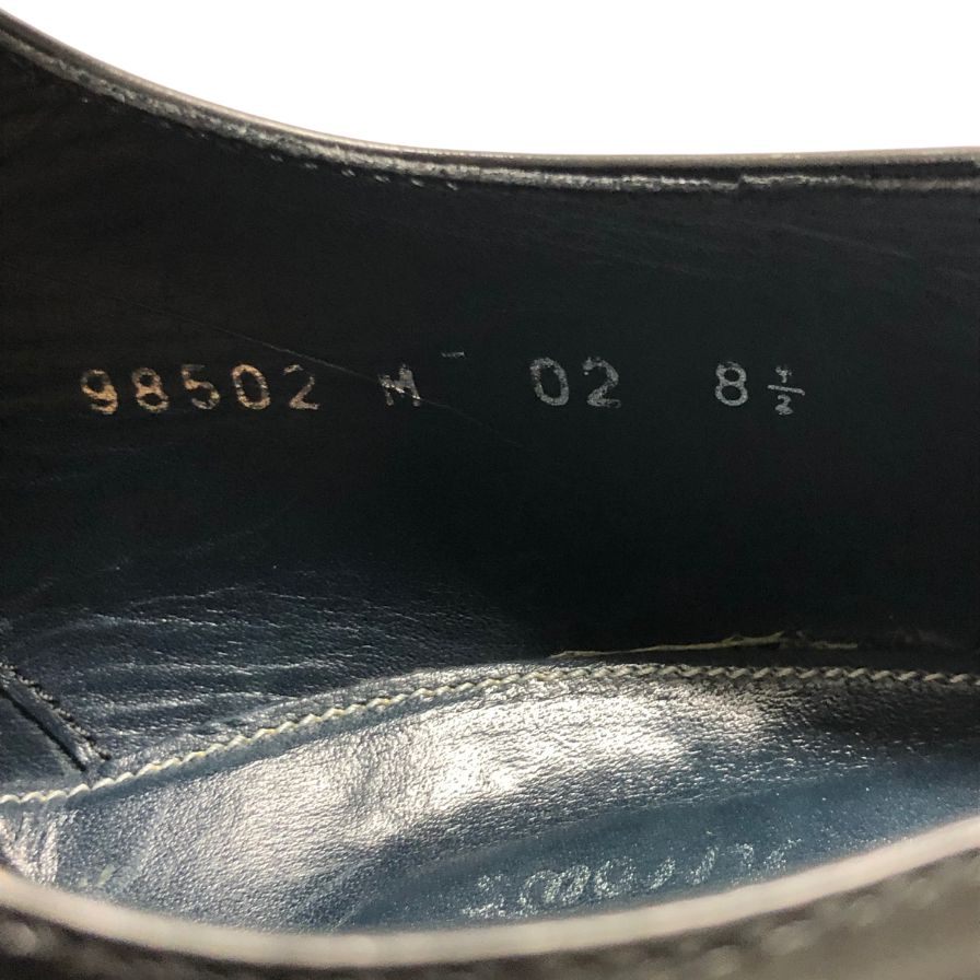 中古◆ジャランスリウァヤ レザーシューズ 98502 ウイングチップ ガラスレザー ブラック メンズ サイズ8.5 JALAN SRIWIJAYA【AFC43】
