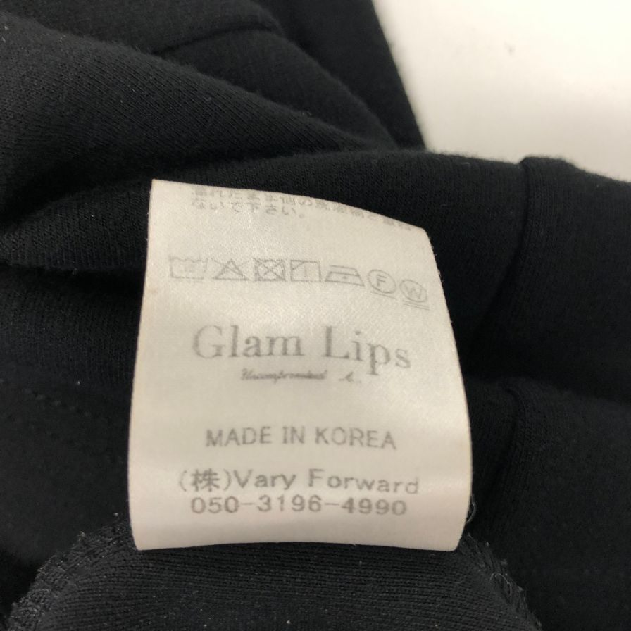 中古◆グラムリップス ノースリーブワンピース マキシ丈 ブラック レディース サイズフリー GlamLips 【AFB34】