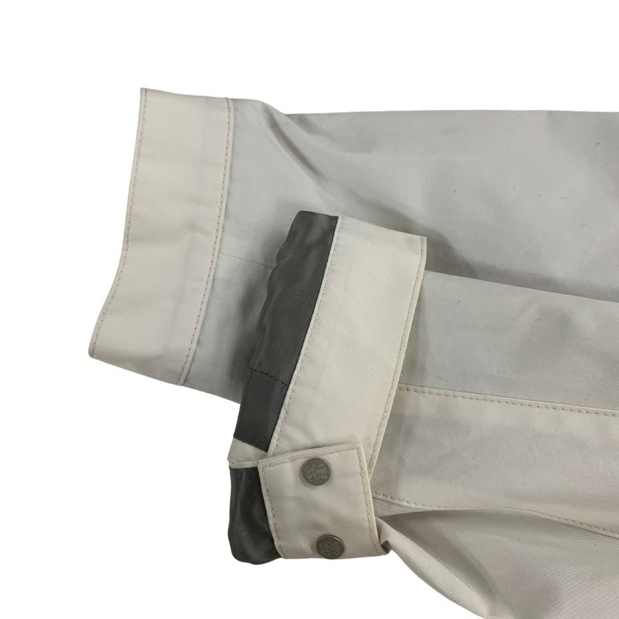 美品◆ブルネロクチネリ フーデッドコート ホワイト コットン メンズ サイズ46 BRUNELLO CUCINELLI 【AFB34】【同梱不可】