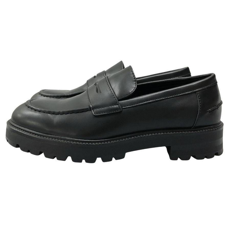 ザラ トラックソール ローファー 42サイズ ブラック ZARA 約26.5cm【AFC46】