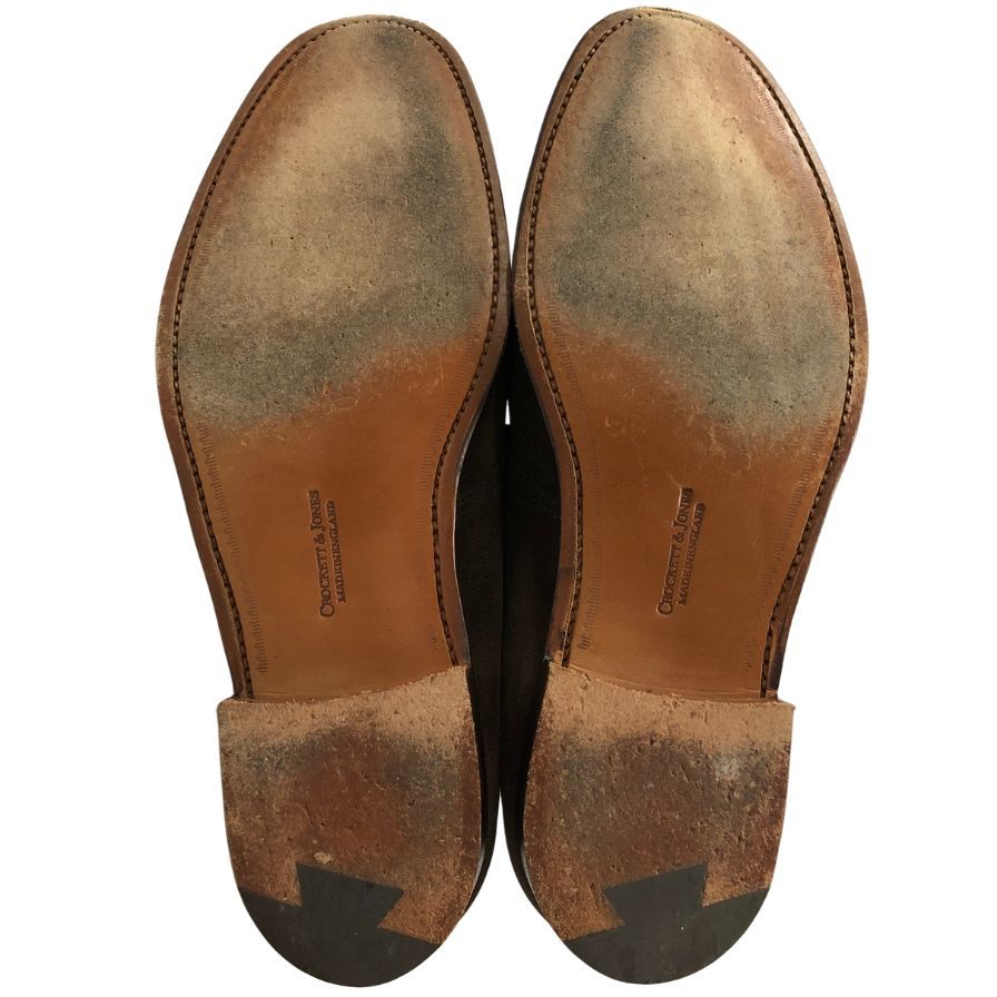 クロケット&ジョーンズ チャッカブーツ チャートシー スエード ブラウン メンズ サイズ8.5 CROCKETT&JONES CHERTSEY 約27.5cm【AFC41】