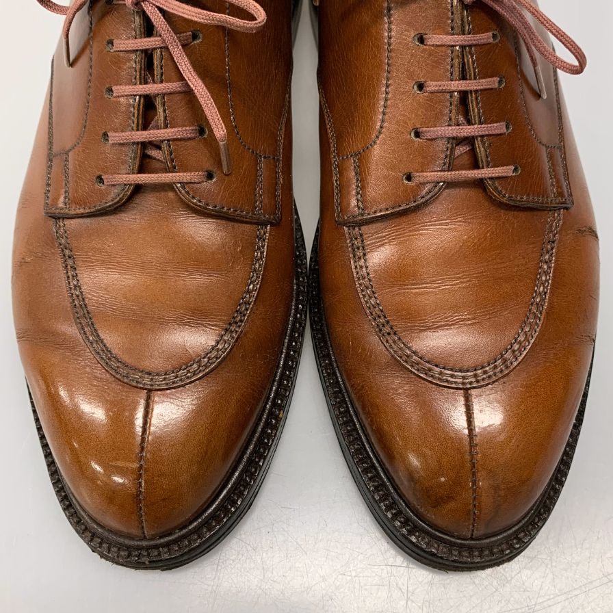 ジェイエムウエストン Uチップ ブラウン 6D メンズ 革靴 J.M. WESTON ビジネスシューズ 約24.5cm【LA】【中古】