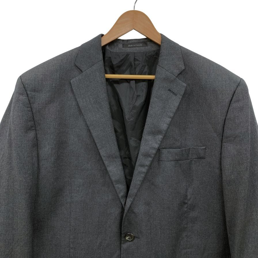 美品◆ローレン ラルフローレン メイシー テーラードジャケット ウール カナダ製 グレー メンズ サイズM LAUREN RALPH LAUREN macys 【AFB51】