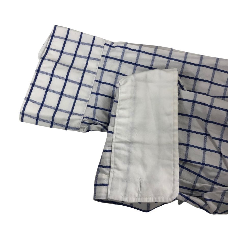 美品◆ジェイプレス シャツ チェック ブルー ホワイト メンズ サイズM J.PRESS 【AFB25】