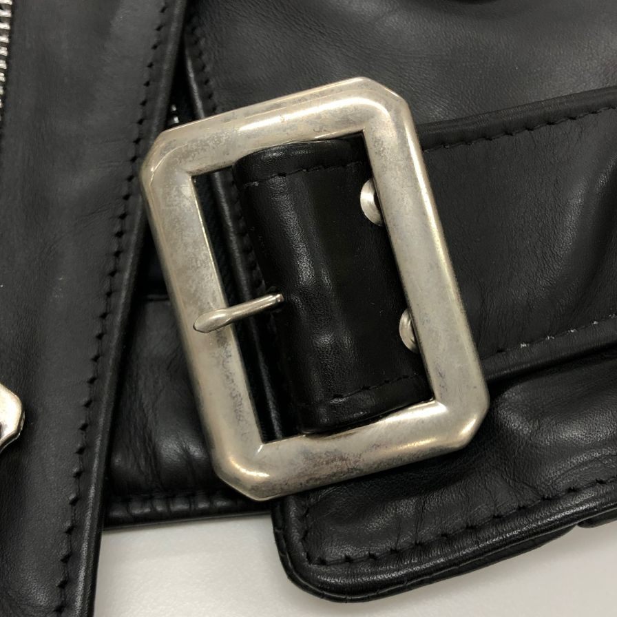 極美品◆ショット レザージャケット ダブルライダース ワンスター 牛革 革ジャン 613UW ブラック サイズS SCHOTT 【AFG1】