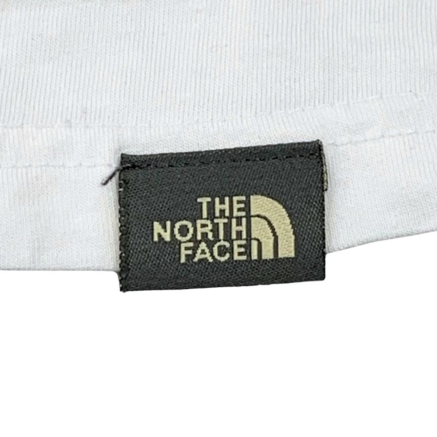 美品◆ザ ノースフェイス 半袖Tシャツ ロゴ ホワイト メンズ サイズL THE NORTH FACE 【AFB30】