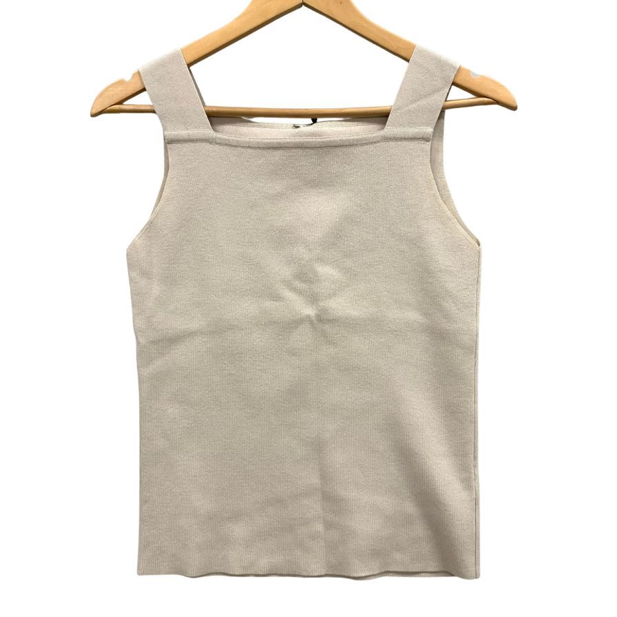 美品◆フォクシー タンクトップ 41211 ブティック ベージュ レディース サイズ38 FOXEY 【AFB27】
