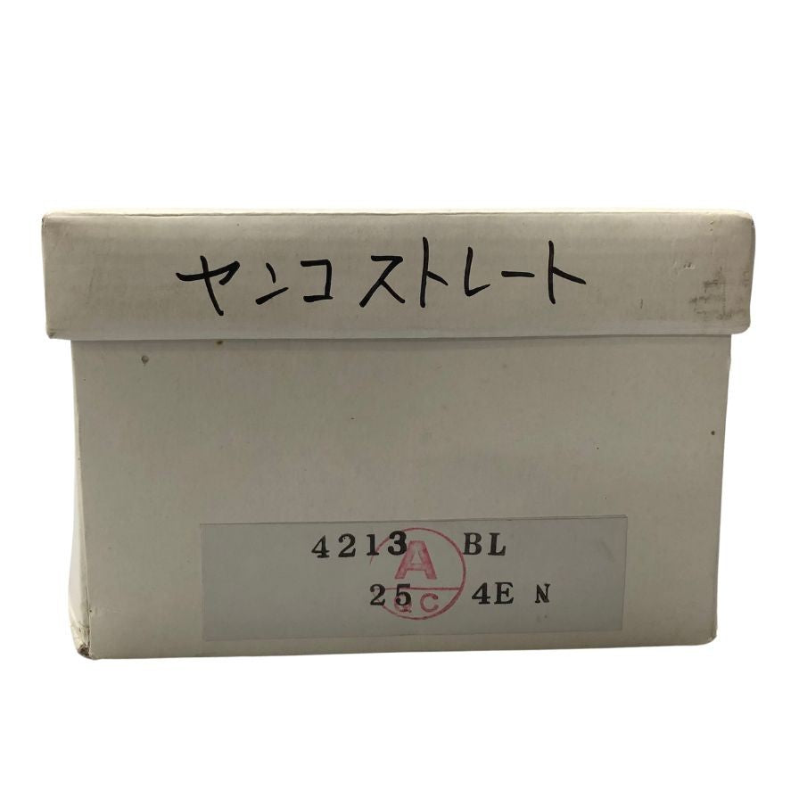 ヤンコ レザーシューズ ストレートチップ カーフ ブラック メンズ サイズ6 YANKO 約24.5cm【AFD9】