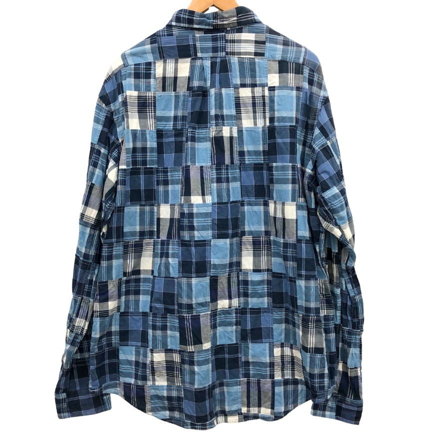 ラルフローレン 90S 長袖シャツ パッチワーク メンズ サイズXL Ralph Lauren【LA】