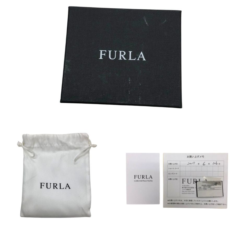 フルラ コインケース ポーチ キーホルダー レザー ピンク FURLA