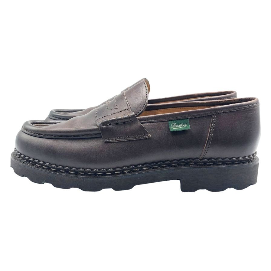 パラブーツ コインローファー ランス メンズ サイズ7.5 ブラウン Paraboot REIMS ローファー 約26.0cm【LA】【中古】