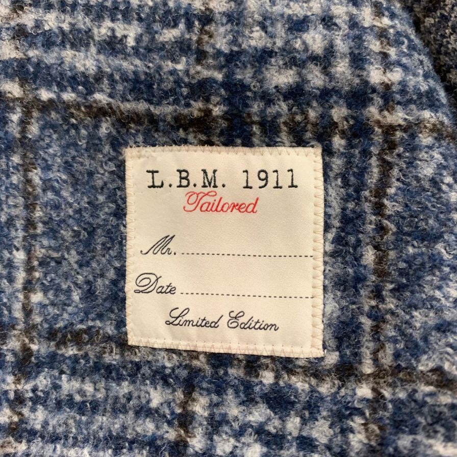 中古◆エルビーエム 1911 メンズ 2B ダンディジャケット リミテッド エディション アクリル&ウール混 サイズ48 ブルー系 L.B.M. 1911 【AFB4】