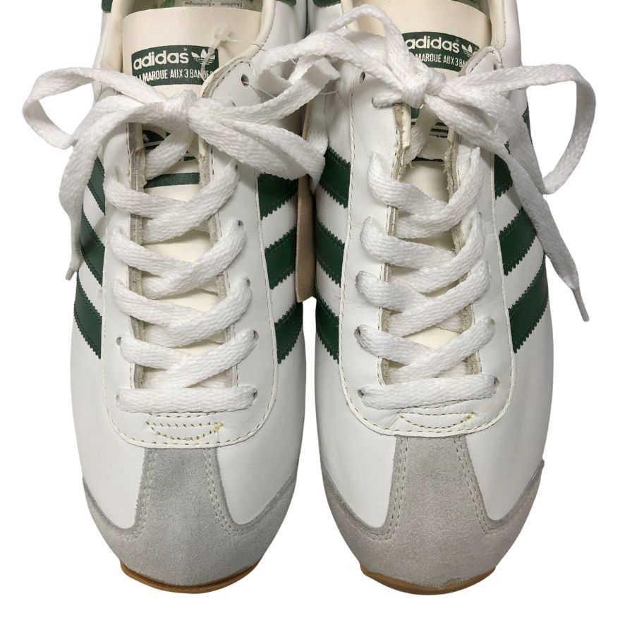 アディダス スニーカー カントリー 90年代 デッドストック ハイドレザー メンズ サイズ27cm ホワイト グリーン adidas 約27.0cm【AFC2】