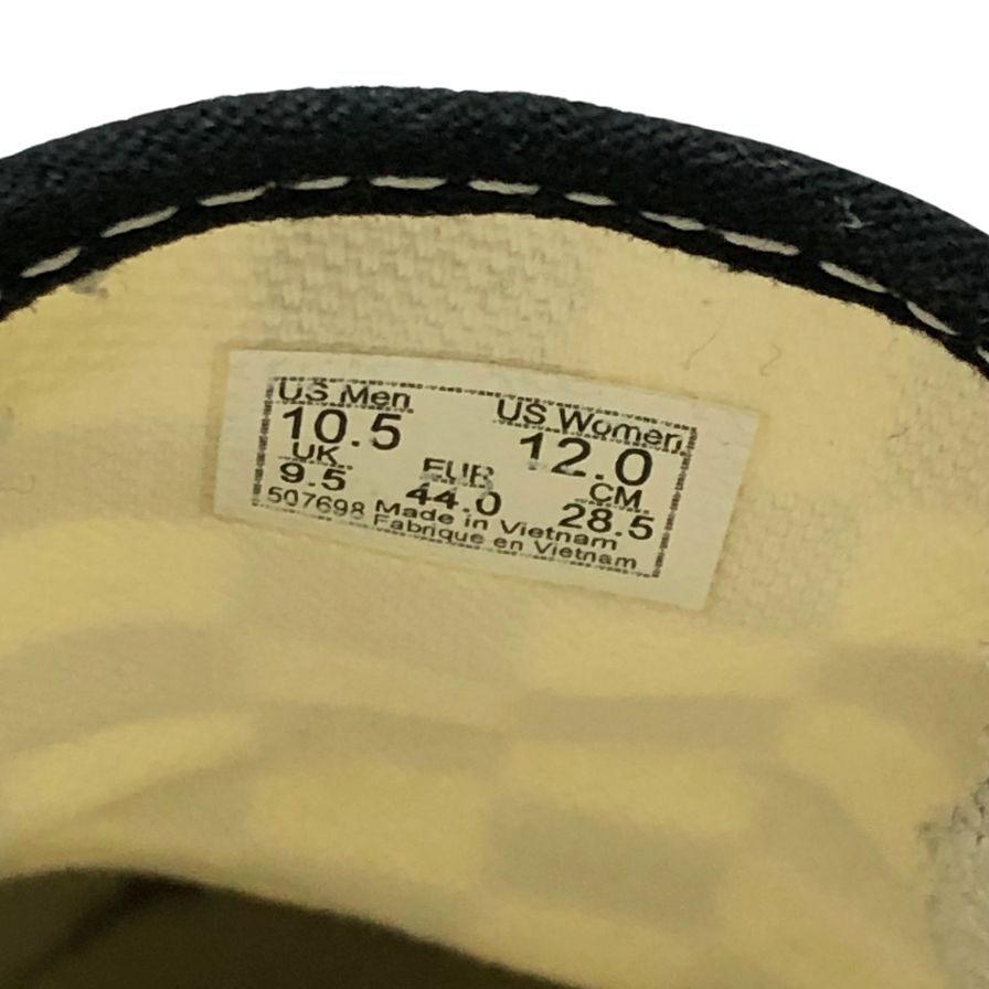 バンズ スリッポン チェッカー ブラック×ホワイト メンズ サイズ28.5 VANS 約28.5cm【AFC41】