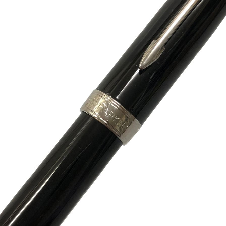 パーカー 万年筆 ソネット ペン先18K-750 ブラック シルバー F字 PARKER SONNET【AFI18】
